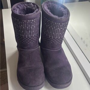 swarovski purple uggs
